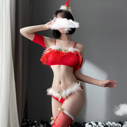 Christmas Hat Tube Top Bodysuit