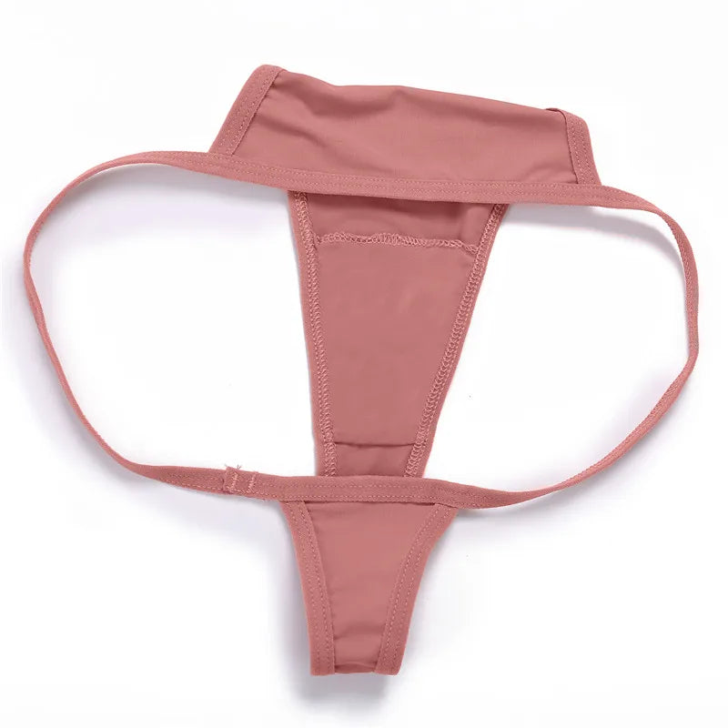 FINETOO 3-Pack Low-Rise T-Back Thong Set – Women’s Sexy Bikini Panties (M–XL)