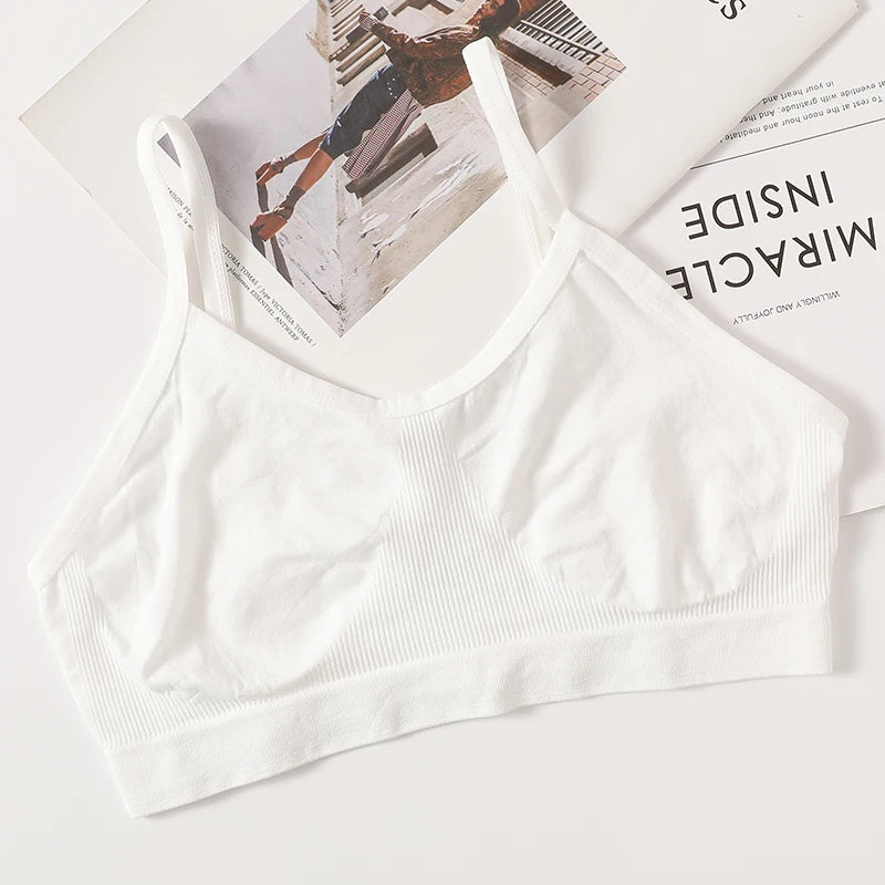 Women’s Seamless Backless Crop Tank Camisole – Unlined Comfort Lingerie Top