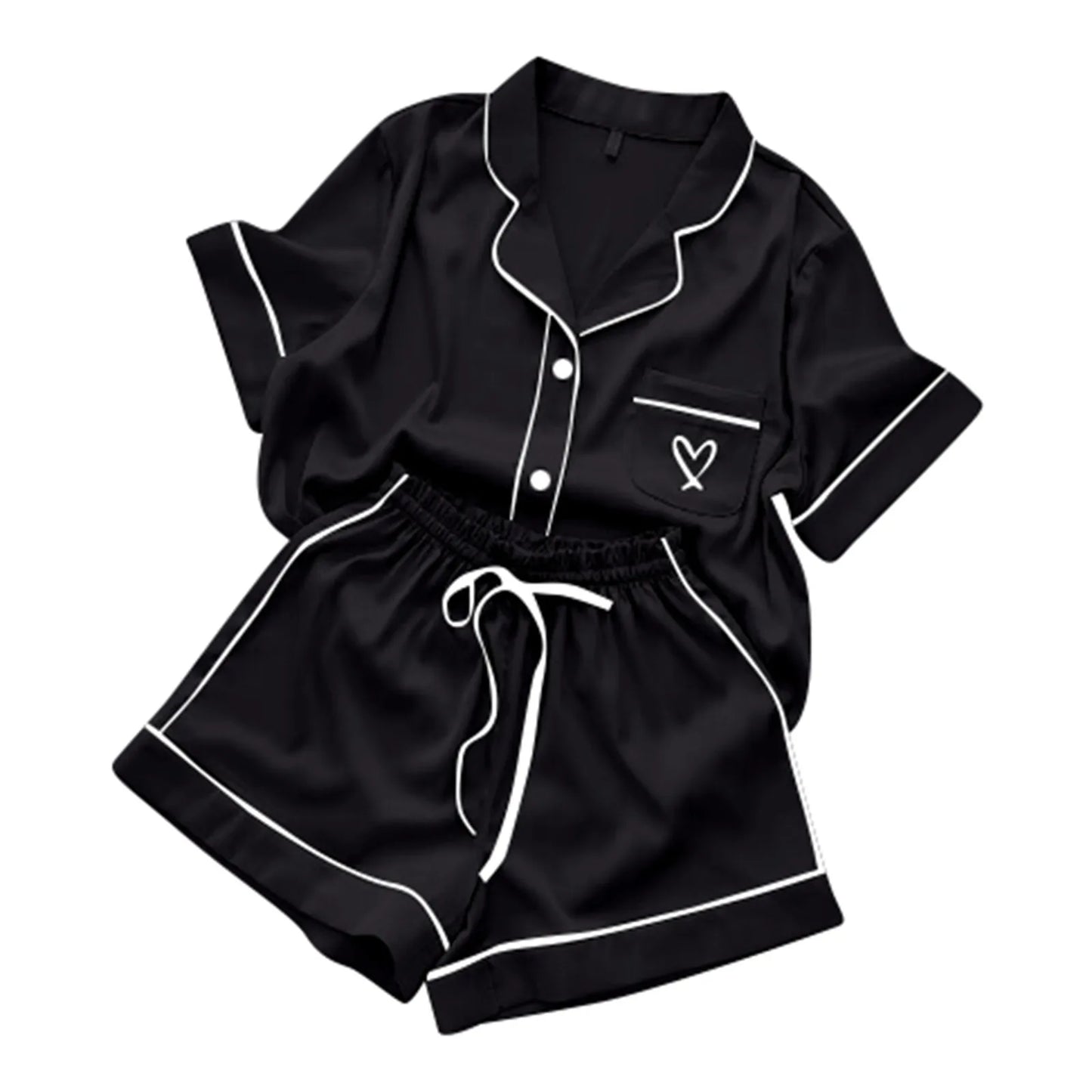 Women Pajamas Autumn Home Clothes Thin Tops And Shorts Suits That Can Be Worn Casual Two Piece Set Sleepwear For Sleeping