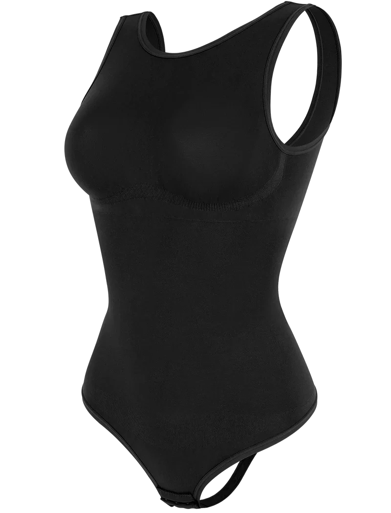 MISSMOLY Round-Neck Backless Shapewear Bodysuit – Tummy-Control Waist Trainer & Butt-Lifting Thong