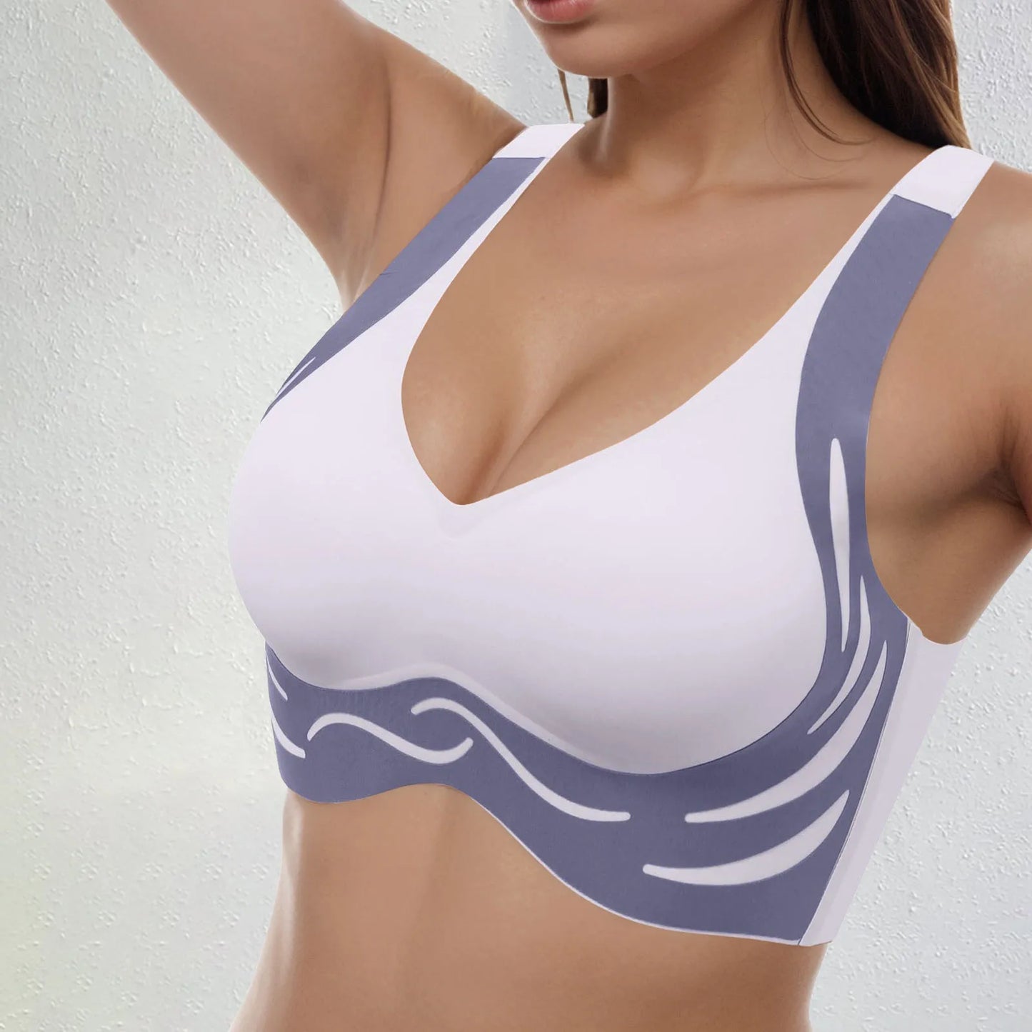 Women Seamless Bras No Underwire Scalloped Push Up Bras Soft Wireless Comfort Bralettes Full Coverage Everyday Bra Running Bra