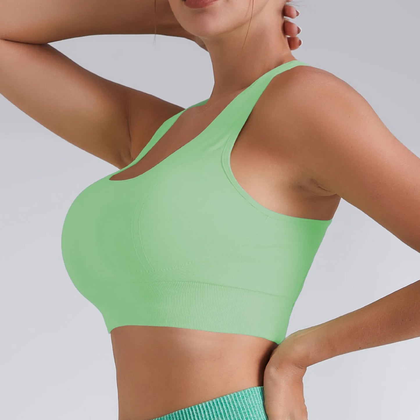 Women Sports Underwear Tight Gym Workout Crop Top Yoga Vest Shockproof With Chest Pad High Strength Fitness Clothing Sports Bra