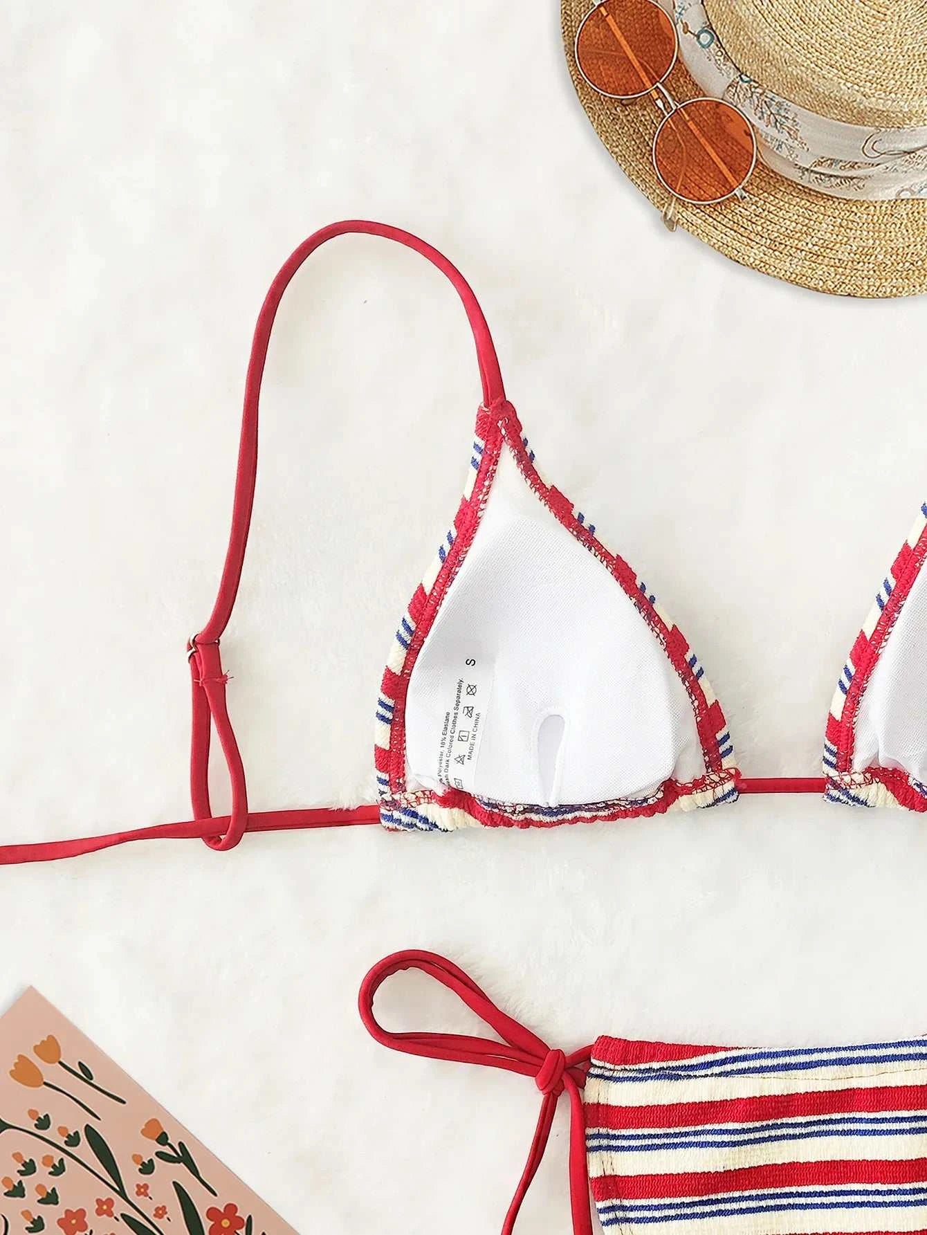 Women's Sexy Push-Up Two-Piece Swimsuit 2025 Bathing Suit Micro Beachwear Stripe Bikini Set Swimwear Trendy купальник женский