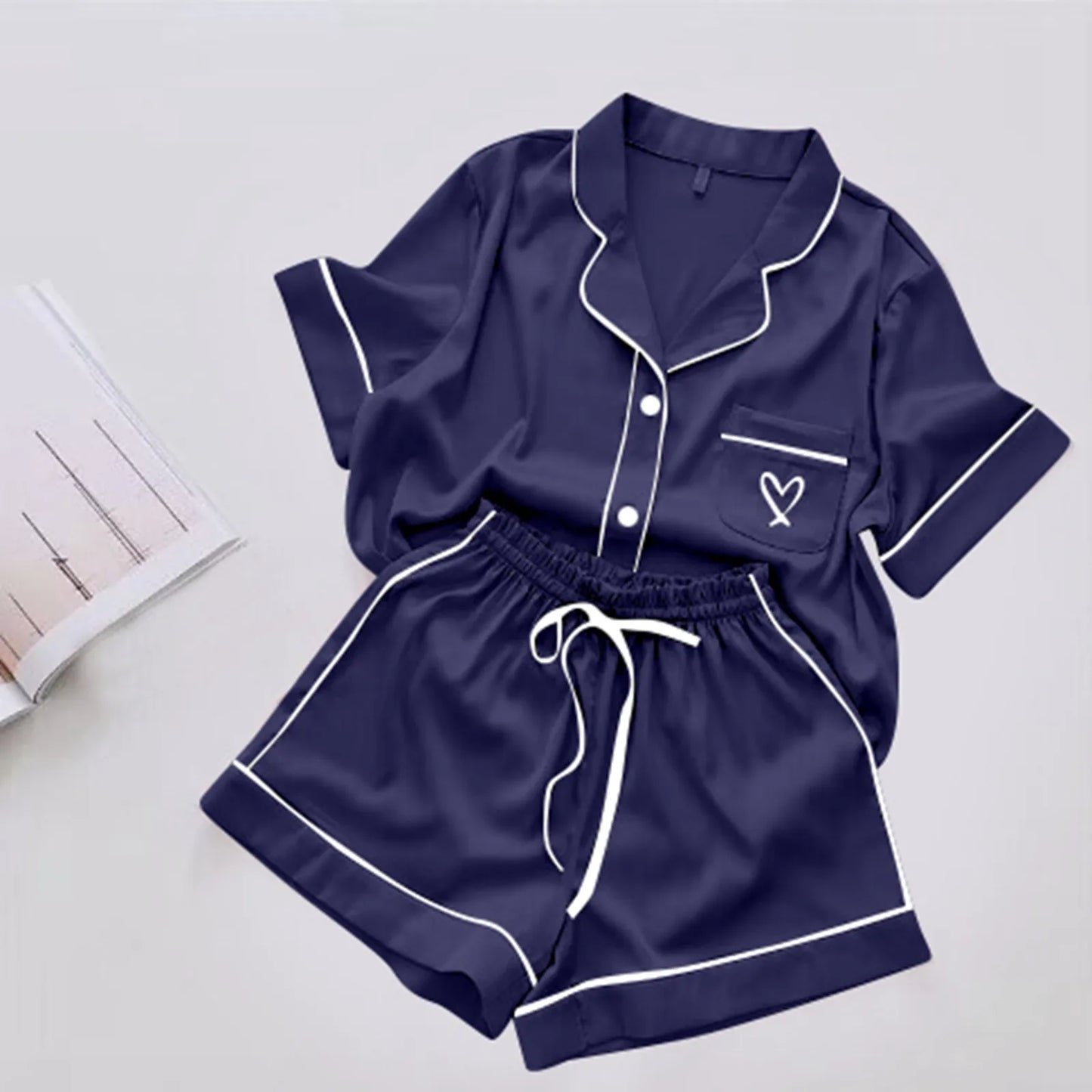 Women Pajamas Autumn Home Clothes Thin Tops And Shorts Suits That Can Be Worn Casual Two Piece Set Sleepwear For Sleeping