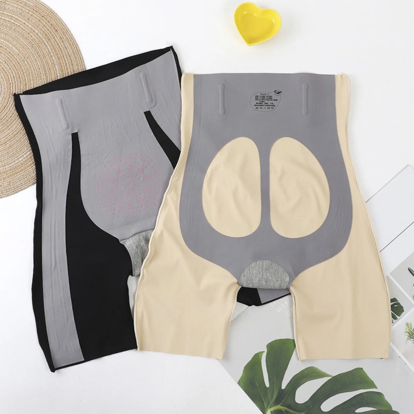 Women Body Shaping Panties Boyshort High Waist Abdominal Postpartum Underpants Tummy Control Plus Size Underwear Shapewear