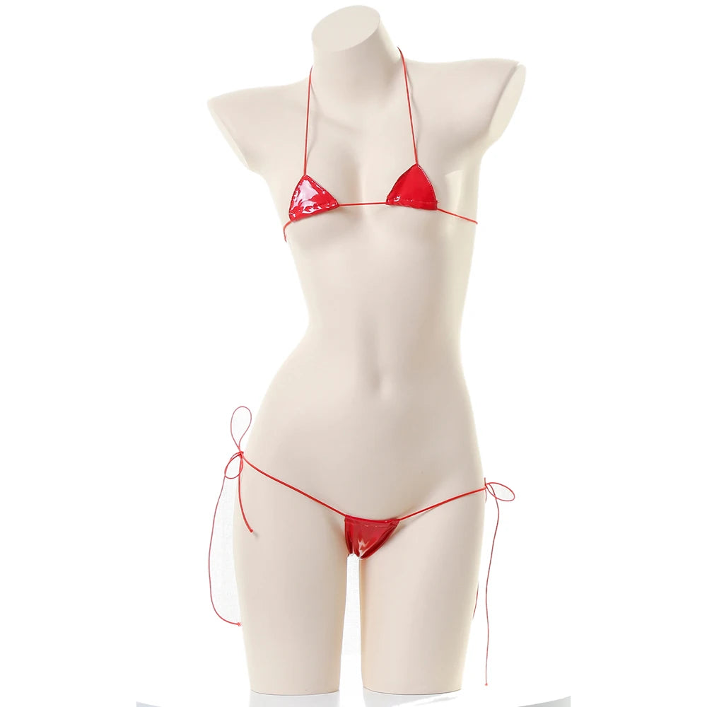 AniLV Kawaii Temptation Mini Bikini Set – Summer Beach Lingerie-Inspired Swimwear