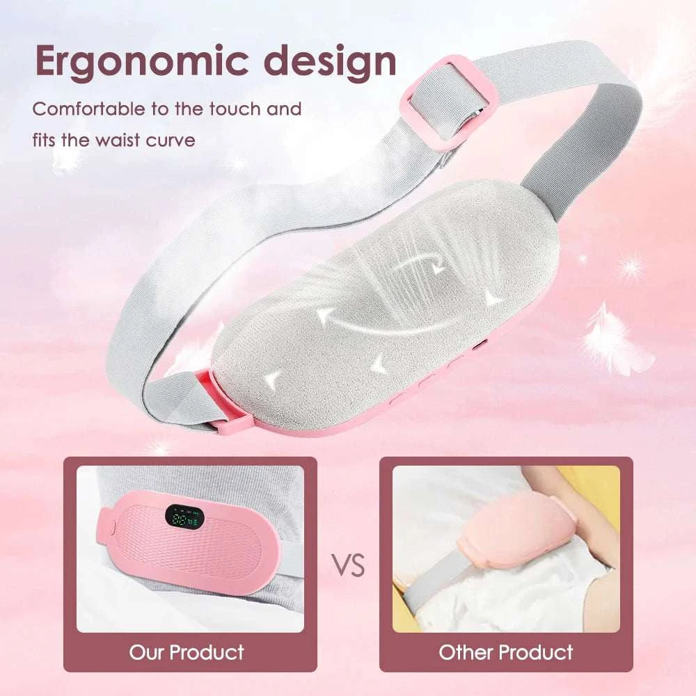 Electric Heating Waist Massage Belt Abdominal Menstrual Heating Pad Belly Warm Palace Belt for Period Cramp Relief