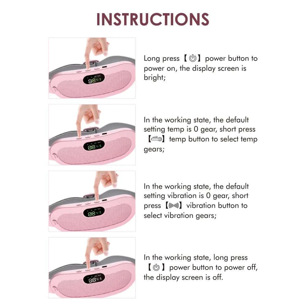 Electric Heating Waist Massage Belt Abdominal Menstrual Heating Pad Belly Warm Palace Belt for Period Cramp Relief