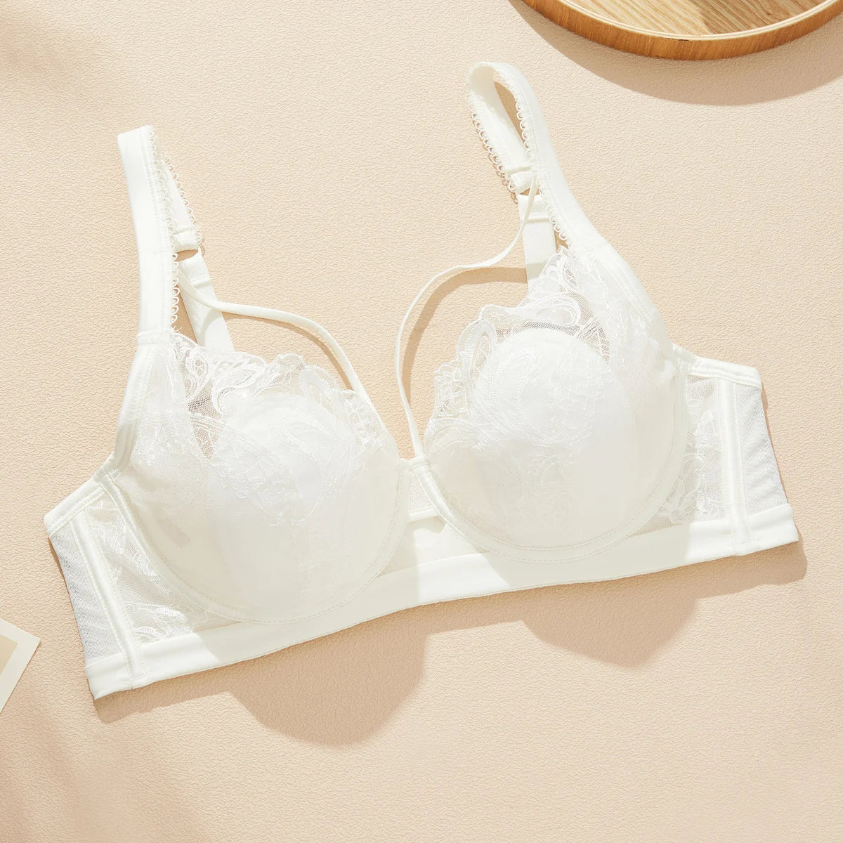 Embroidery Lace Unlined Anti-Sagging Summer Bra – Sexy Women’s Underwear (FW6043)