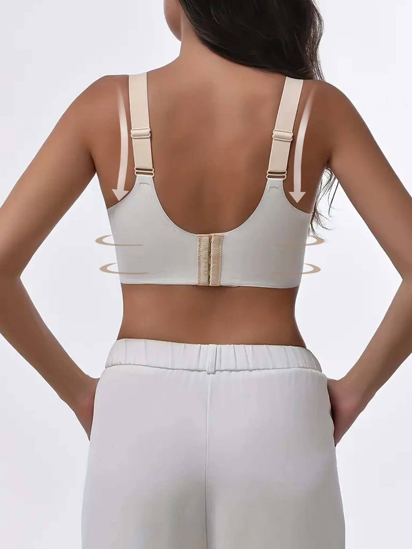 8-piece women's high-intensity sports bra - shock-absorbing and anti sagging design, breathable and elastic sports top