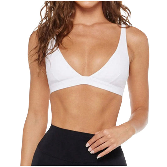 Crop Top Tanks For Women Loose Breathable Cool Liftup Air Bra 2024 New Chic Sports Bra White Top Push Up Basics Sports Bra топик