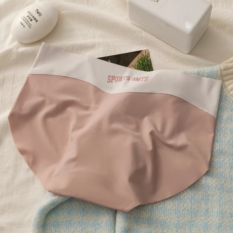 Women’s Ultra-Thin Seamless Invisible Briefs – Summer Sports Panties Comfy Lingerie