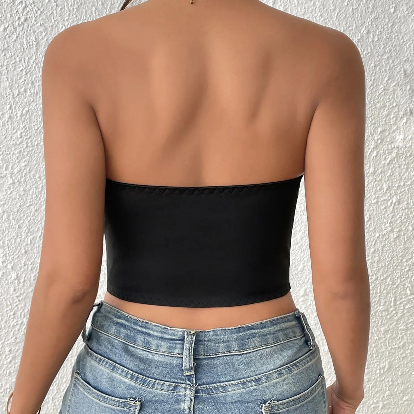 Strapless U-Shaped Invisible Adhesive Plunge Bra Women Reusable Strapless Backless Breast Lifting Push Up Dress Underwear