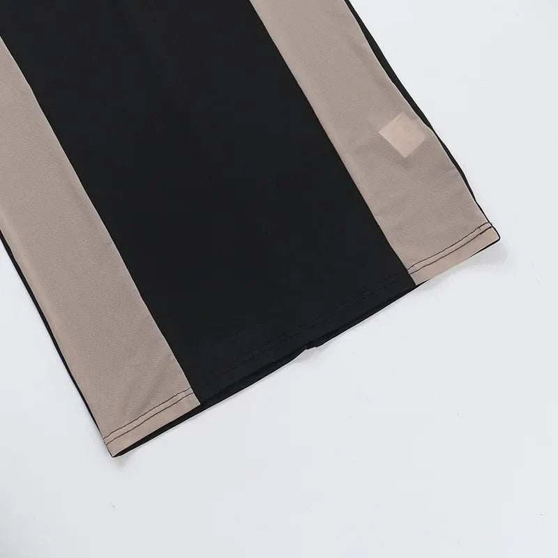 Mesh Patchwork Halter Neck Dresses for Women Sexy Lace-up Backless See-through Evening Dress Sleeveless Backless Long Party Robe