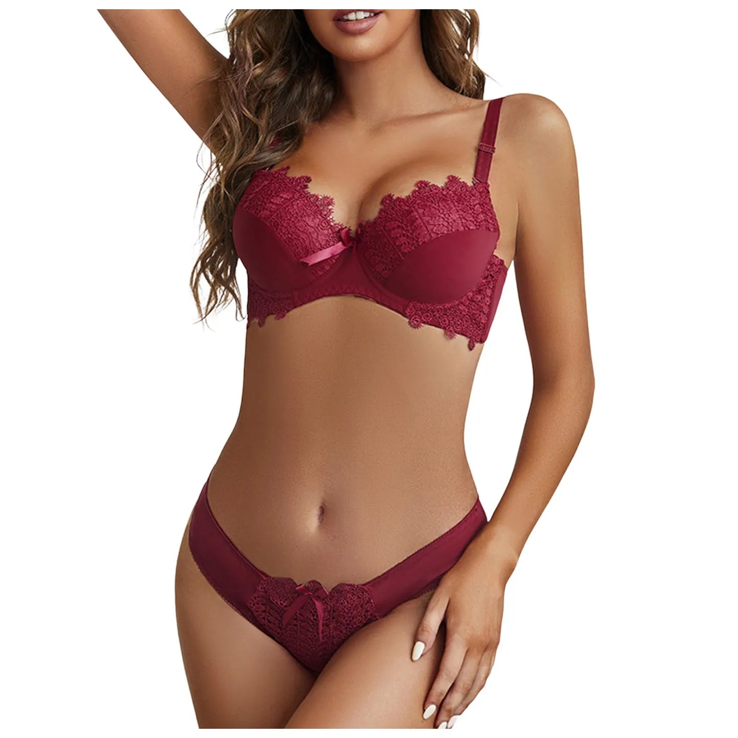 Sexual Lingerie Woman Women'S Fun Underwear Bra Underwear Set Intimates Lingerie Anti Sagging Bralette Briefs Set Ropa De Mujer