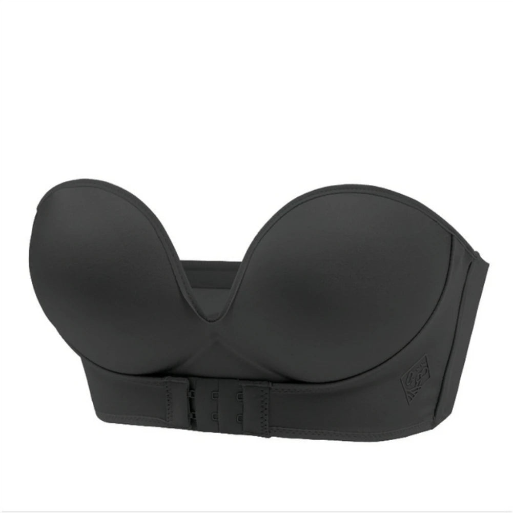 Front Closure Strapless Bra Push Up Bra Women Without Straps Sexy Bralette Backless Bra Pitted bra Female Invisible Underwear