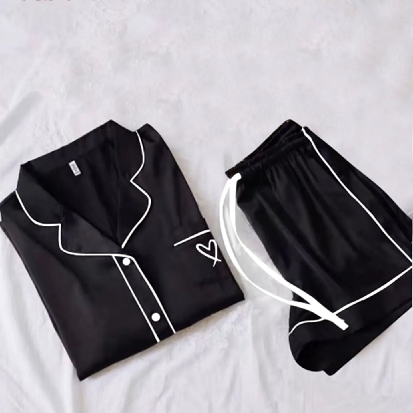 Women Pajamas Autumn Home Clothes Thin Tops And Shorts Suits That Can Be Worn Casual Two Piece Set Sleepwear For Sleeping