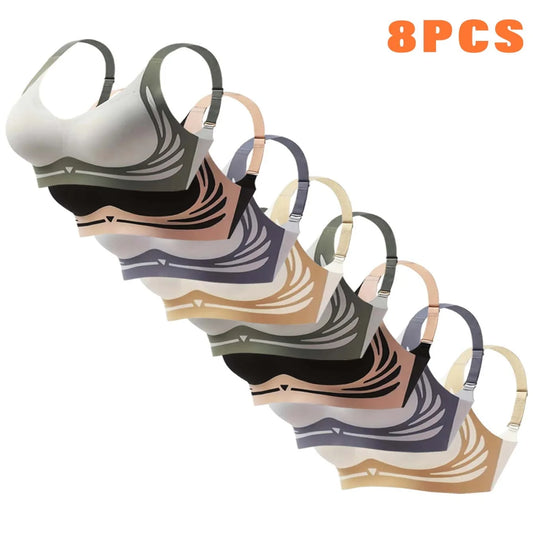8-piece women's high-intensity sports bra - shock-absorbing and anti sagging design, breathable and elastic sports top