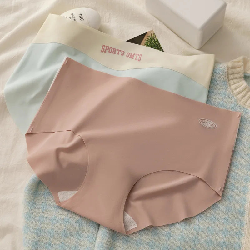 Women’s Ultra-Thin Seamless Invisible Briefs – Summer Sports Panties Comfy Lingerie