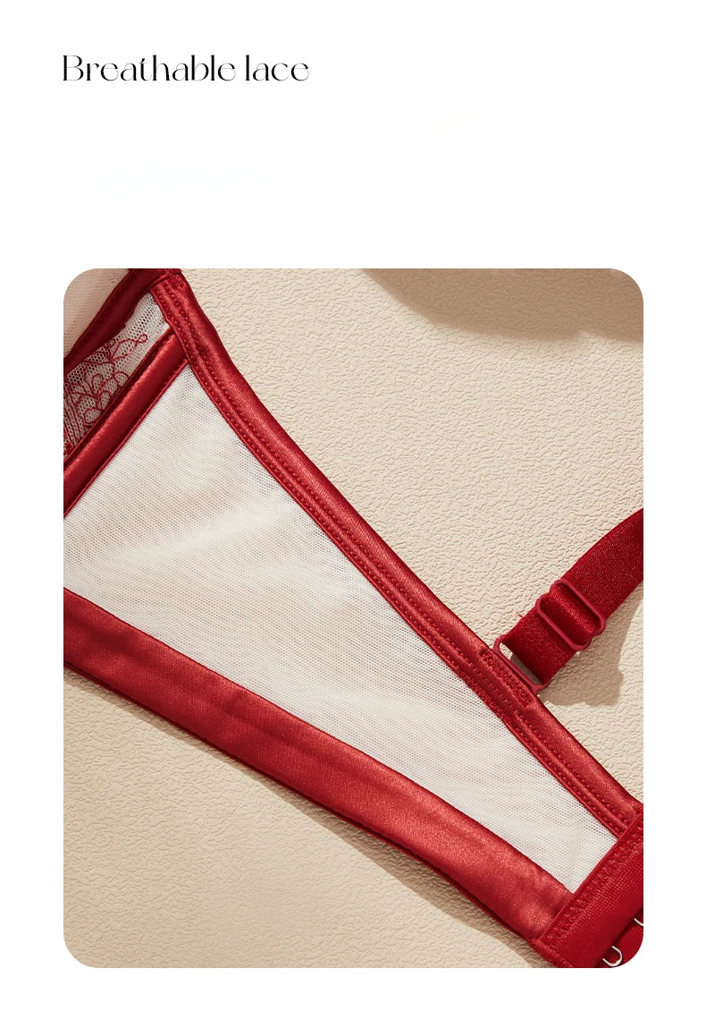 Embroidery Lace Unlined Anti-Sagging Summer Bra – Sexy Women’s Underwear (FW6043)