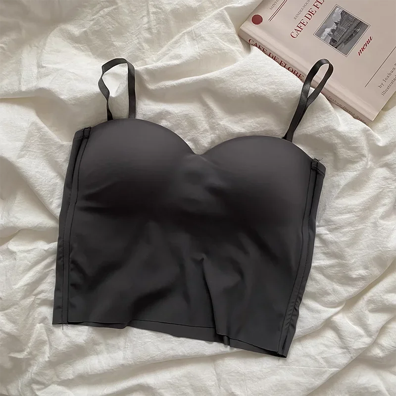 4 Colors Camisole for Women Fitness Crop Tops Summer Elegant Sexy All-match Casual Aesthetic Solid New