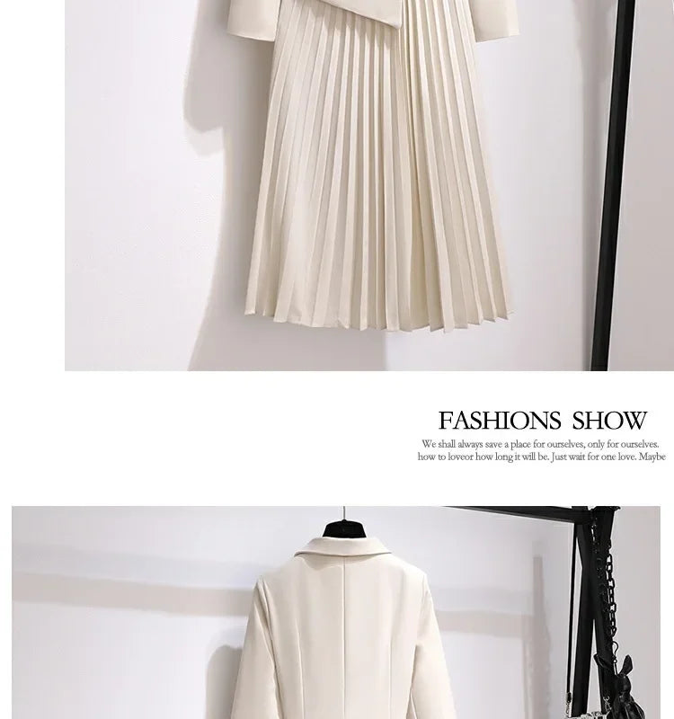 Elegant Slimming Long Sleeve Dress For Women 2024 Autumn New Style French Suit Style Warm Soft System Clothing