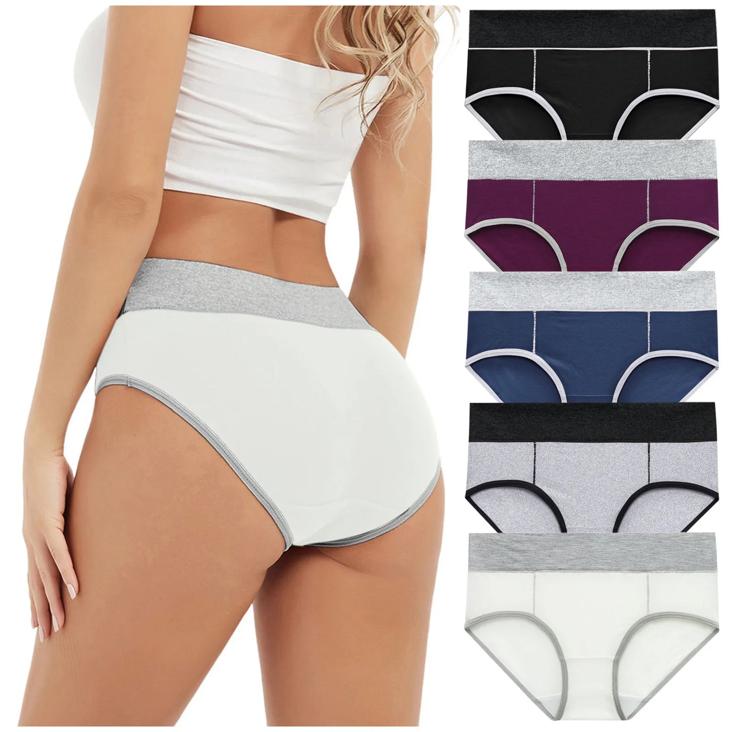 Underpants Underwear Knickers Color Briefs Patchwork Bikini Panties Solid Women Lingerie Costumes Women Thin Lightweight Panties