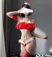Christmas Hat Tube Top Bodysuit
