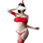 Christmas Hat Tube Top Bodysuit