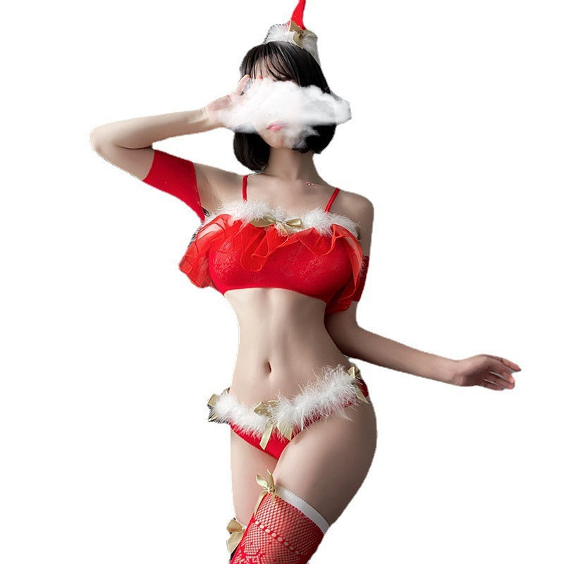Christmas Hat Tube Top Bodysuit