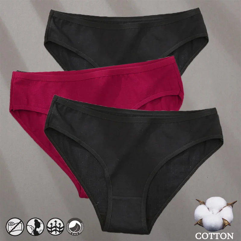Cotton Panties Jacquard Design Pattern Women Panties Underwear Sexy Female Lingerie Briefs Solid Color Intimate Pantys for Woman