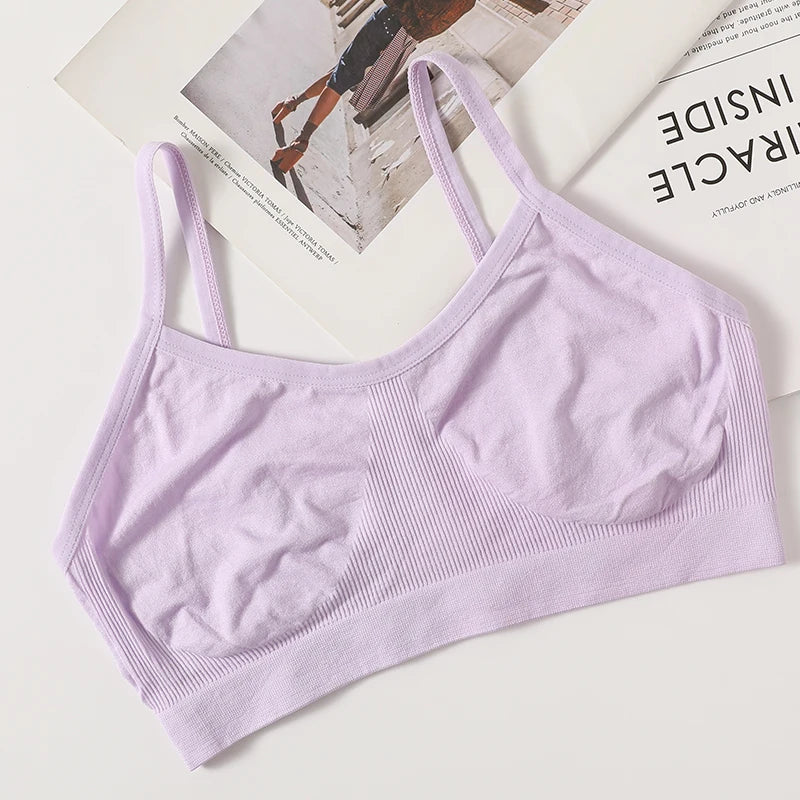 Women’s Seamless Backless Crop Tank Camisole – Unlined Comfort Lingerie Top