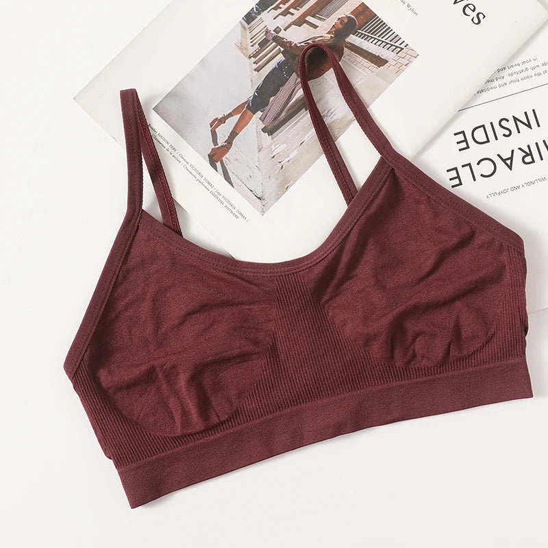 Women’s Seamless Backless Crop Tank Camisole – Unlined Comfort Lingerie Top