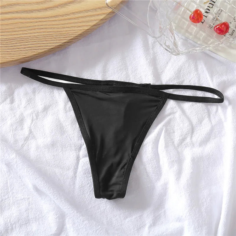 FINETOO 3-Pack Low-Rise T-Back Thong Set – Women’s Sexy Bikini Panties (M–XL)