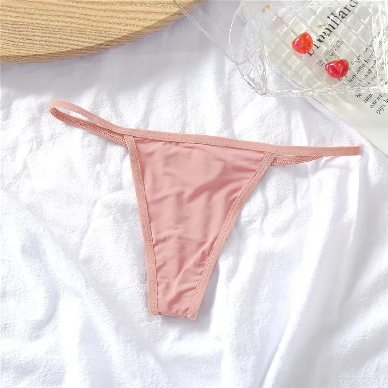 FINETOO 3-Pack Low-Rise T-Back Thong Set – Women’s Sexy Bikini Panties (M–XL)