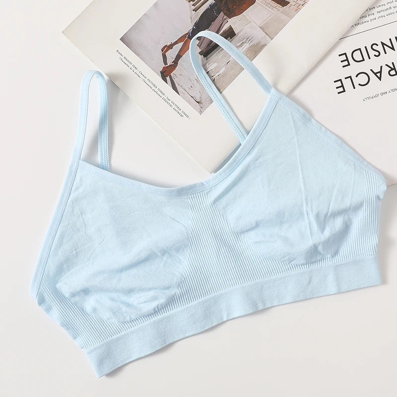 Women’s Seamless Backless Crop Tank Camisole – Unlined Comfort Lingerie Top