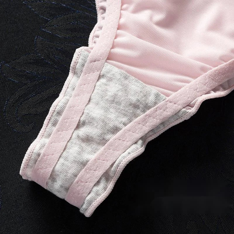 Women’s Ice Silk Summer Thin Seamless Thong – Breathable Invisible Briefs