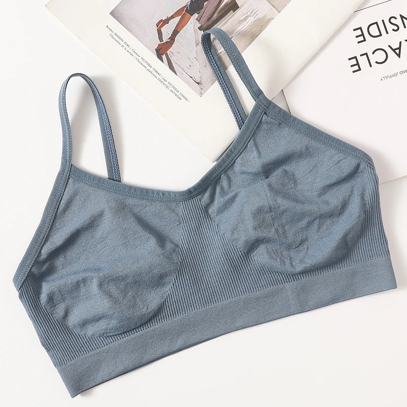 Women’s Seamless Backless Crop Tank Camisole – Unlined Comfort Lingerie Top