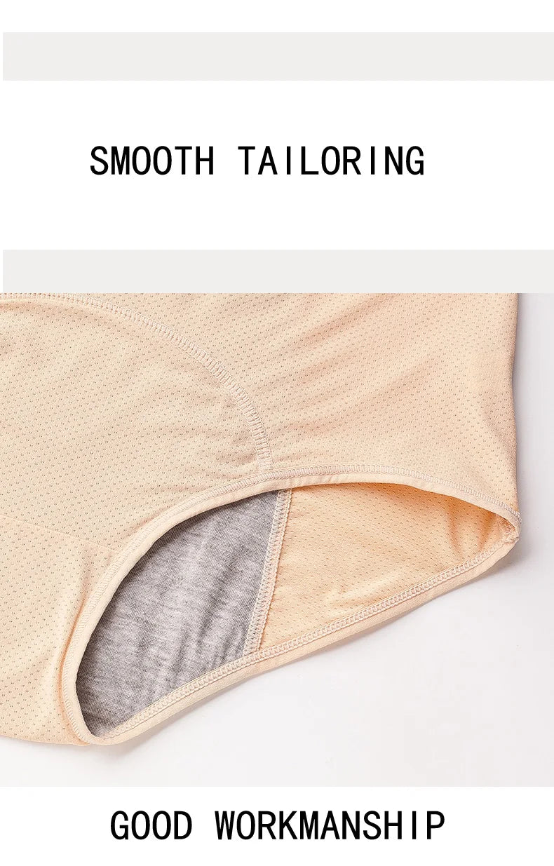 Leak Proof Menstrual Panties Underwear Period Physiological Pants Women Waterproof Briefs Plus Size  L-8XL Female Lingerie