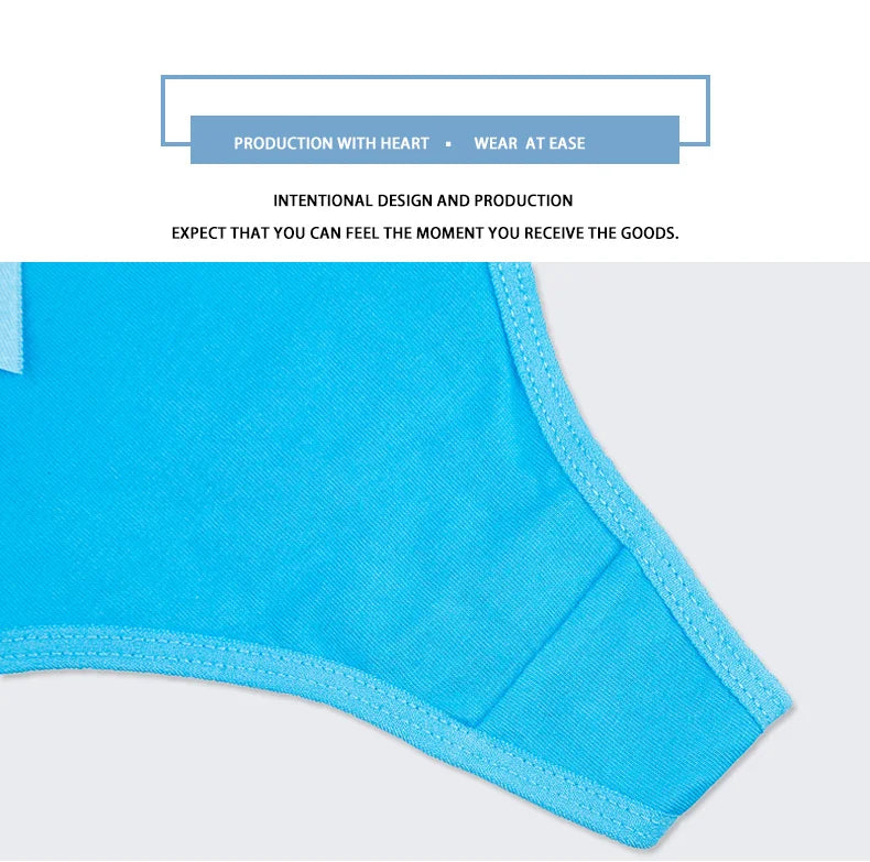 Sexy G-String Cotton Panties for Women Thong T Back Female Underwear Lingerie Briefs Bikini Low Waist Transparent 5 Pcs/set