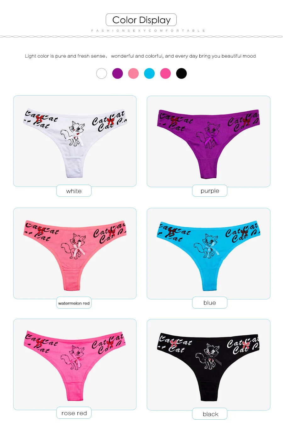 Sexy G-String Cotton Panties for Women Thong T Back Female Underwear Lingerie Briefs Bikini Low Waist Transparent 5 Pcs/set