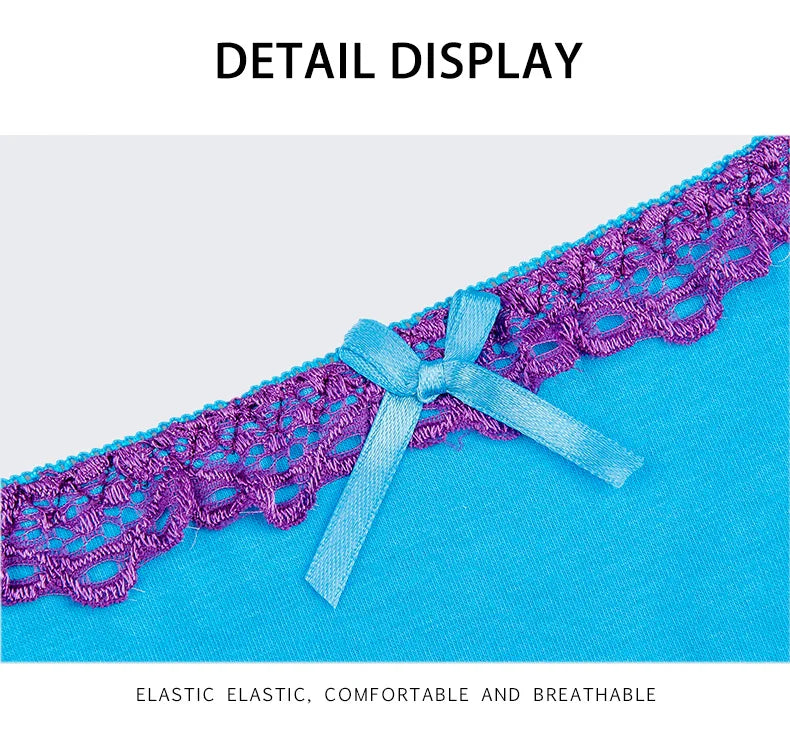 Sexy G-String Cotton Panties for Women Thong T Back Female Underwear Lingerie Briefs Bikini Low Waist Transparent 5 Pcs/set