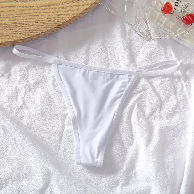 FINETOO 3-Pack Low-Rise T-Back Thong Set – Women’s Sexy Bikini Panties (M–XL)