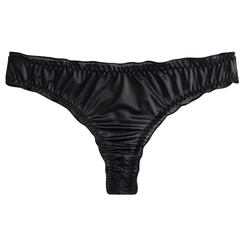 Women’s Ice Silk Summer Thin Seamless Thong – Breathable Invisible Briefs