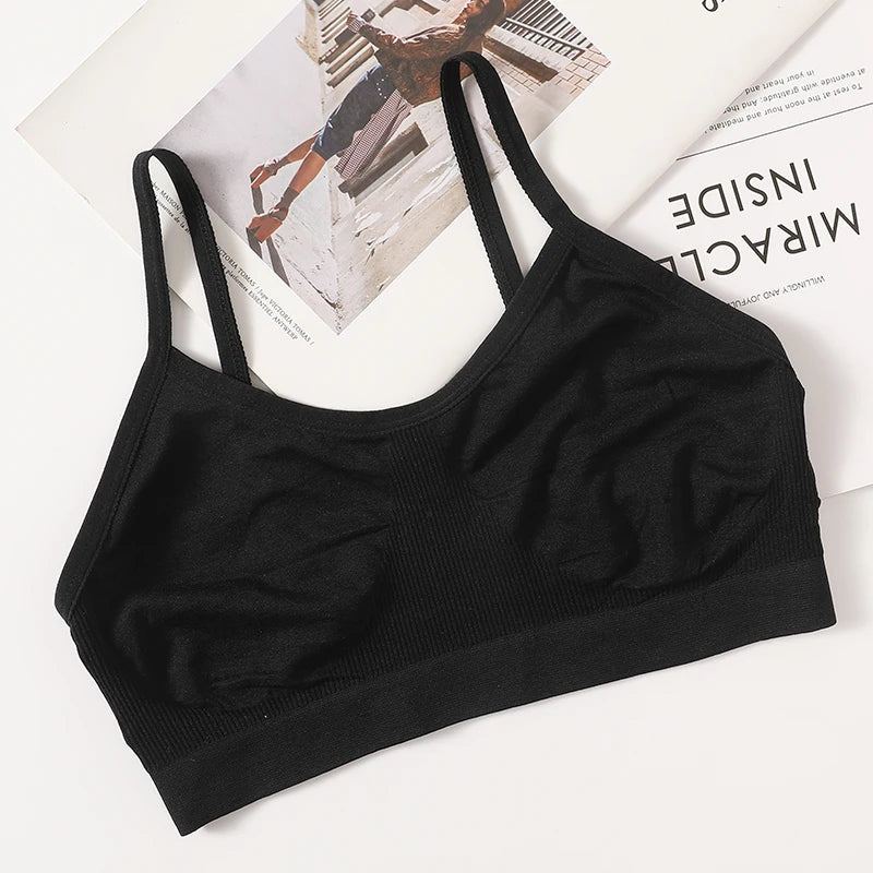 Women’s Seamless Backless Crop Tank Camisole – Unlined Comfort Lingerie Top