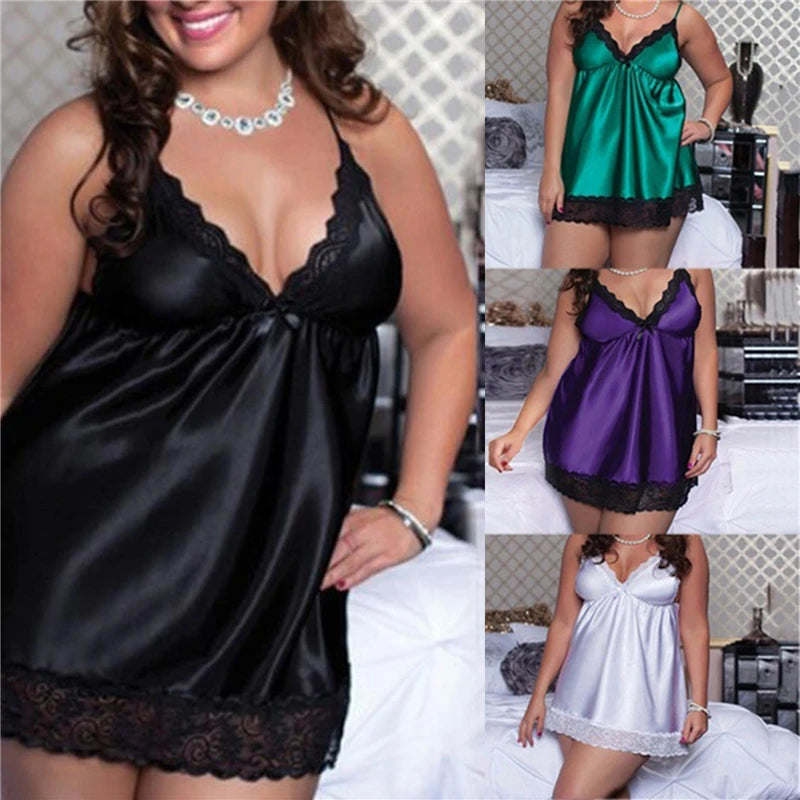 Sweet Cute Clothes Lingerie Lace Nightgown Pyjamas Negligee Babydoll Nightwear Bathrobe Nightdress Oversize Sexy Loose Sleepwear