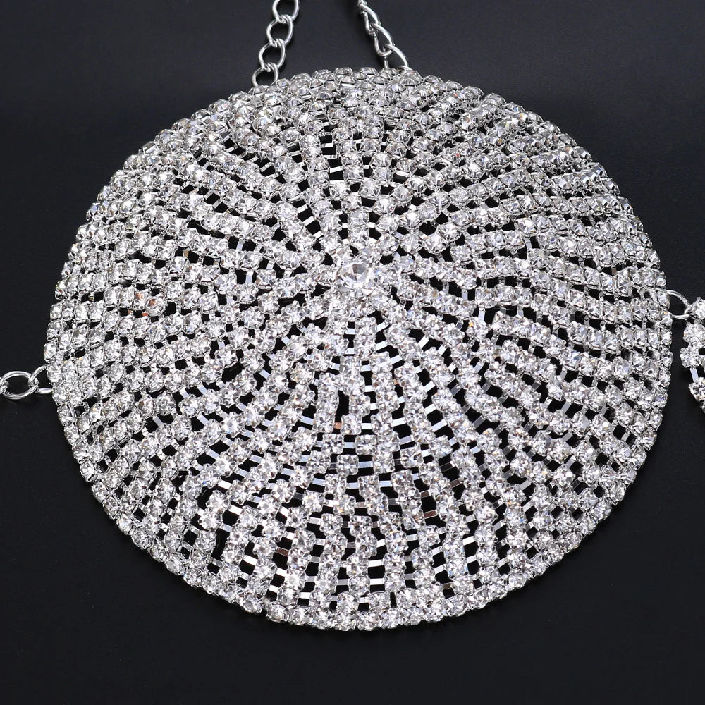 Stonefans Sexy Rhinestone Body Chain Bra Harness Lingerie for Women Festival Accessories Crystal Bikini Bra Underwear Jewelry