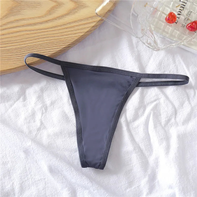 FINETOO 3-Pack Low-Rise T-Back Thong Set – Women’s Sexy Bikini Panties (M–XL)