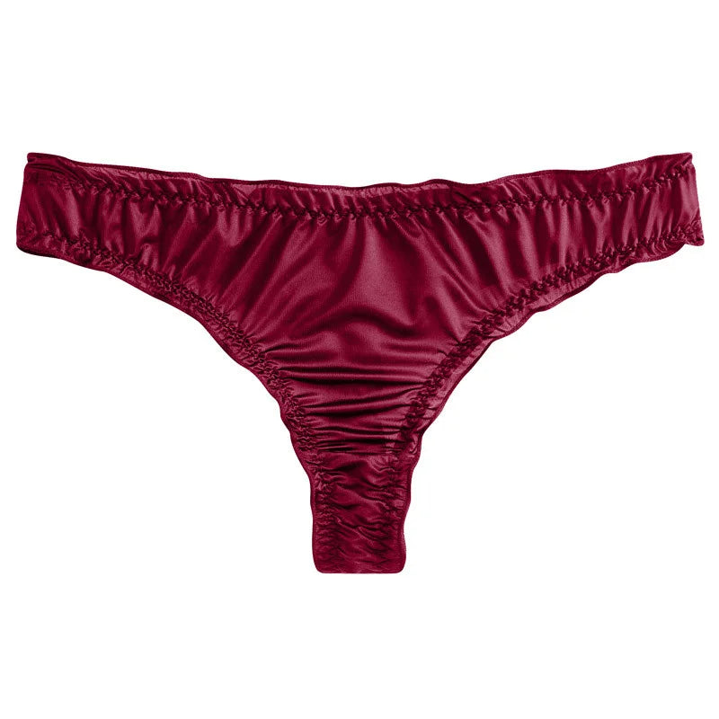 Women’s Ice Silk Summer Thin Seamless Thong – Breathable Invisible Briefs